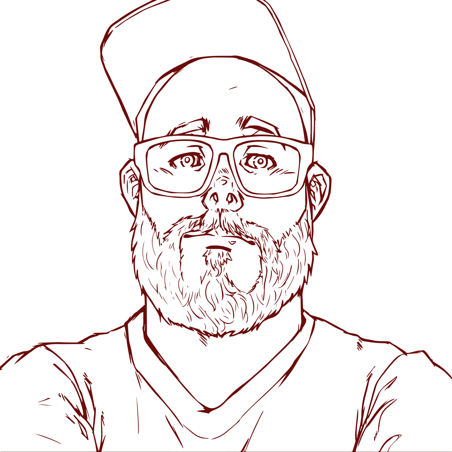 Portrait illustration of me, Christopher Kennedy